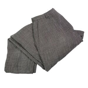 Vintage Ingenuity 10 Black White Textured High Waisted Dress Pants Professional